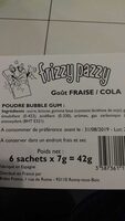 Mr Freeze fruit pops frizzy pazzy