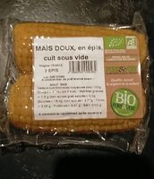 Maïs doux en épis, cuit sous vide, Bio