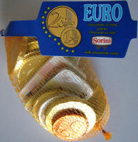 Chocolat au lait pièces Euro Sorini