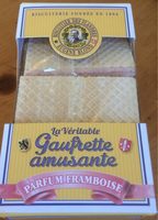 La veritable gaufrette amusante parfum framboise