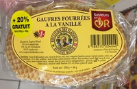 Gaufres fourrées à la vanille (+20% gratuit)