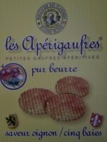 Les Apérigaufres pur beurre saveur oignon /cinq baies