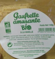 Gaufrette amusante bio à la vanille