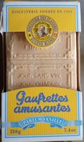 La véritable gaufrette amusante parfum vanille