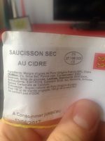 Saucisson Au Cidre