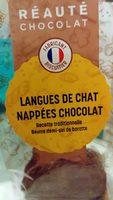 Langues de chat nappées chocolat