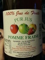 Pur jus pomme fraise