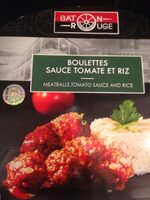 Boulettes sauce tomate et riz