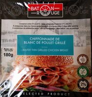 Chiffonnade de blanc de poulet grillé