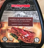 Jambon De Dinde Fumé, Au Poivre, 180 Grammes