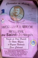 Saucisson de l’Ardèche artisanal au Saint Joseph