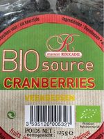 Bio Source Cranberries