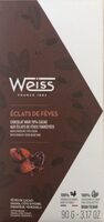 Chocolat noir 70% cacao aux éclats de fèves torréfiées
