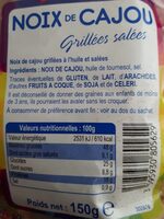 Noix de cajou grillées salées