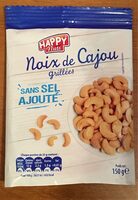 Noix de cajou grillées sans sel ajouté