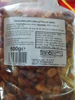 Cacahuètes pelliculées grillées et salées