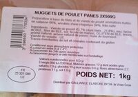 Nuggets de poulets panés