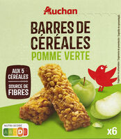 Barres de céréales pomme verte