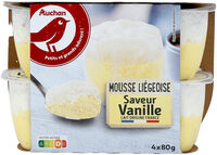 Mousse liégeoisesaveur vanille