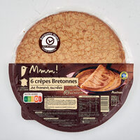 6 crêpes Bretonnesde froment, sucréesA table en Côte d'Armor