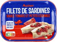Filets de sardines sauce tomate et petits légumes