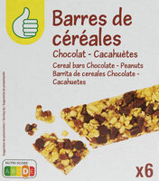 Barres de céréales Chocolat - Cacahuète