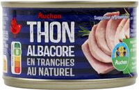Thon Albacore en tranches au naturel