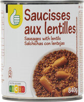 Saucisses aux lentilles