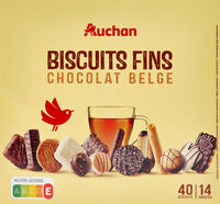 40 Biscuits fins - chocolat belge