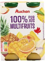100% Pur jus multifruitsSans sucres ajoutés** Comme tous les jus de fruits. Contient les sucres naturellement présents dans les fruits.