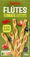Flûtes Tomate Olives noires Origan