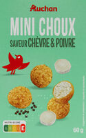 Mini choux saveur chèvre et poivre
