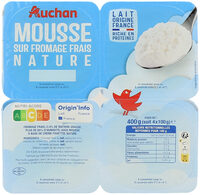 Moussesur fromage fraisnature