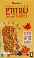 Biscuits p'tit déj pépites de chocolat et miel