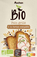 Pain grillé à la farine complète BIO