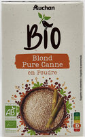 Pure canne en poudre biologique