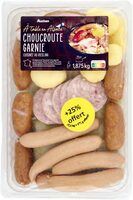 Choucroute garnie d'Alsace cuisinée au Riesling
