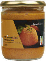 Mousseline de carottes Pointe de crème fraîche et de coriandre