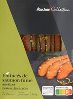 Emincés de saumon fumé aneth et zestes de citron