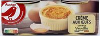 Crème aux œufs saveur vanille aux oeufs frais