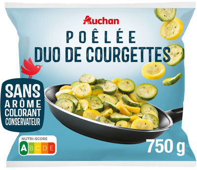 Poêlée duo de courgettes courgettes vertes et jaunes