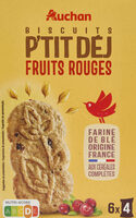 Biscuits P'tit Déj Fruits Rouges