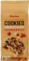 Les gourmands - Cookies chocolat blanc cranberries