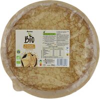 4 crêpes de froment sucrées issues de l'agriculture biologique