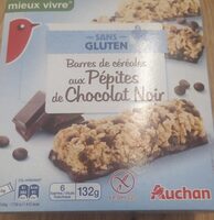 Barres de céréales aux pépites de chocolat noir sans gluten