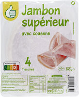 Jambon supérieur avec couenne