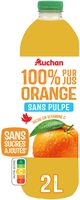 100% Pur JusOrange - sans pulpe. Riche en vitamine C.