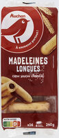Madeleines longues coeur saveur chocolat