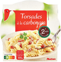Torsades a la carbonara