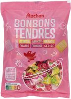 Bonbons tendres parfums citron - abricot - orange - fraise - framboise - cerise